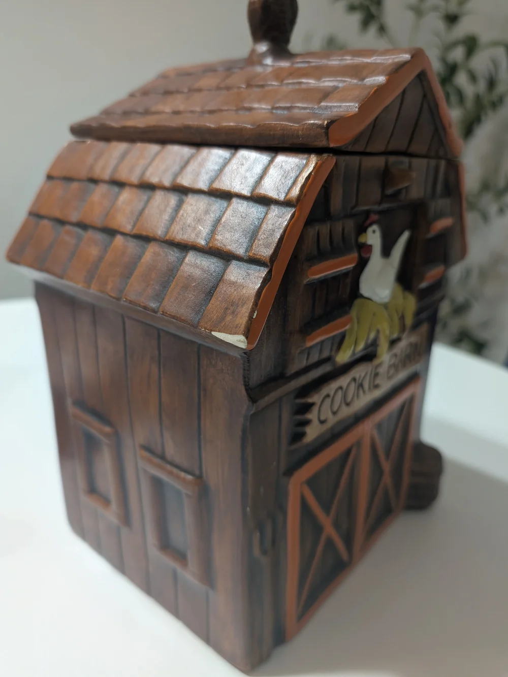 1960s Vintage Cookie Barn | Ceramic Cookie Jar | Treasure Craft